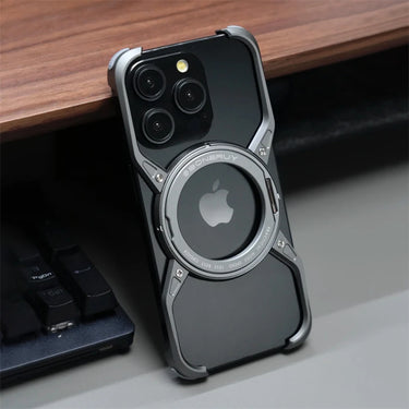 MagSafe Armor™ Frameless Aluminum Phone Case – Shockproof Protection for iPhone 16, 15, 14, 13 Pro Max